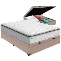 Cama Box Baú Bege E Colchão Amsterdã Molas Ensacadas Casal Probel - 5