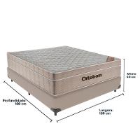 Cama Box Bege E Colchão Airtech Springpocket Molas Ensacadas Viúvo Ortobom - 6