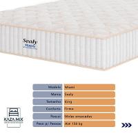 Cama Box Preto E Colchão King Miami Molas Ensacadas Euro Pillow Sealy - 2