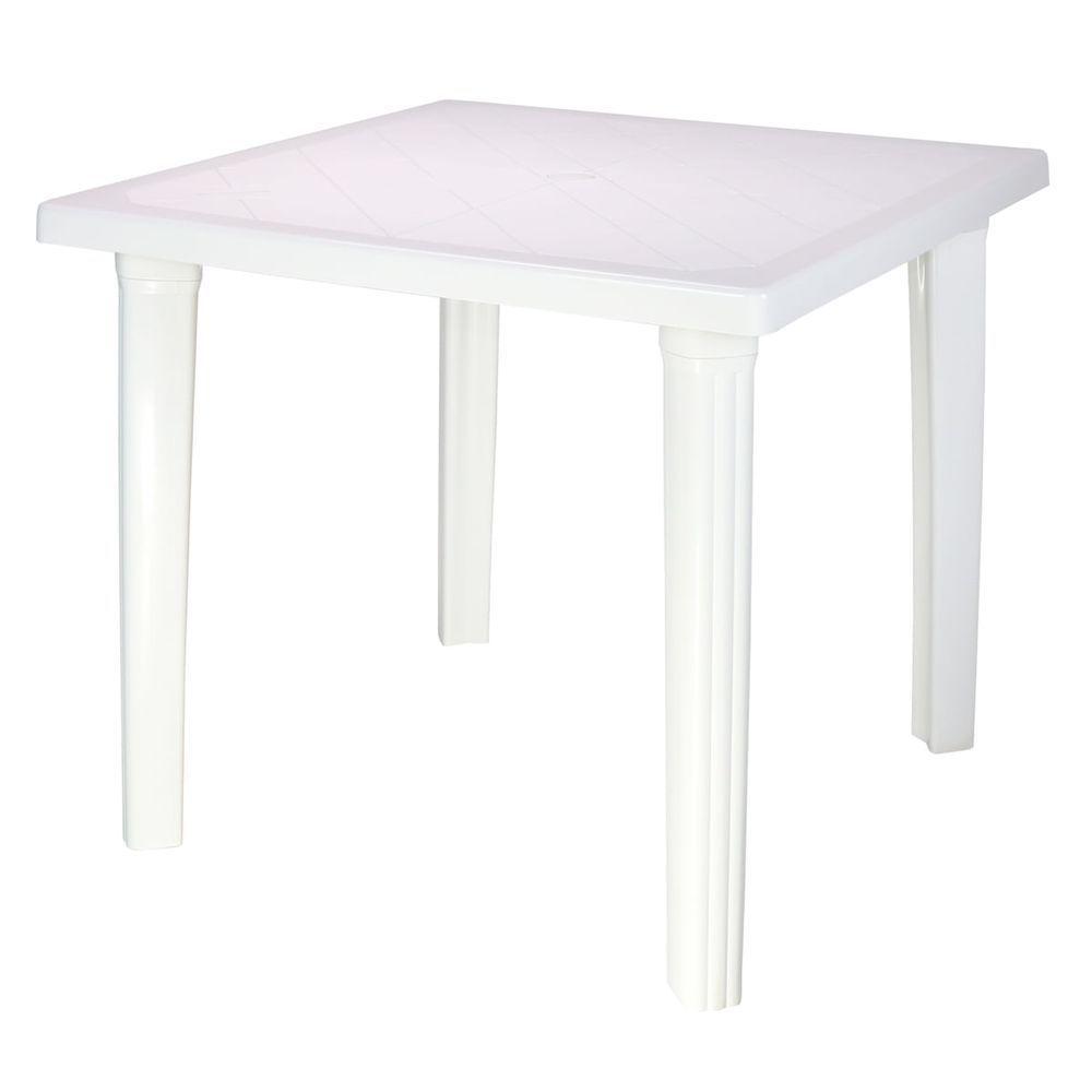 Mesa Tramontina Sancho 80 X. 80 Cm Em Polipropileno Branco - 1