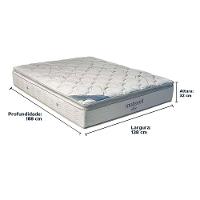 Cama Box Bege E Colchão Freedom Molas Ensacadas Casal Ortobom - 3