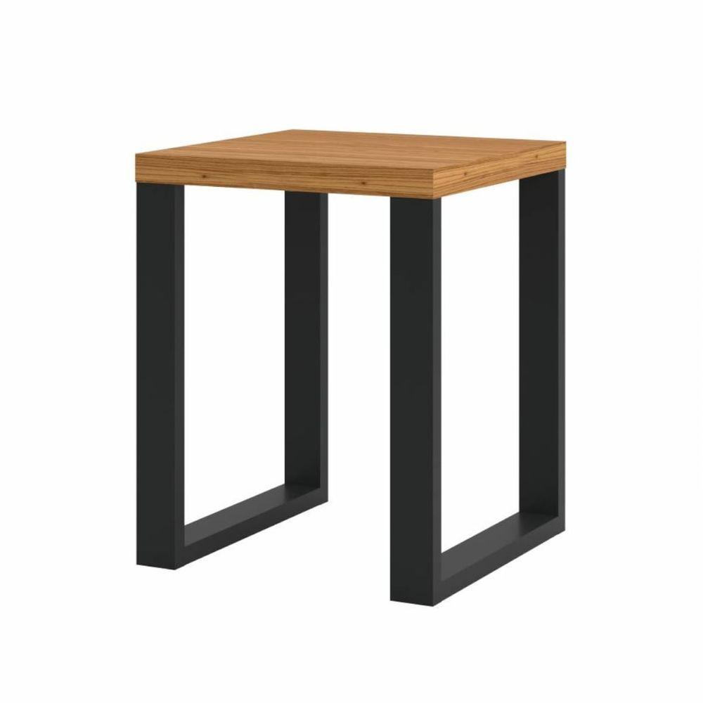 Mesa De Canto Quadrada Em Mdf 44 X 55 Cm F33 Freijó-Preto - 3