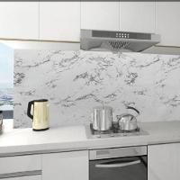 Papel De Parede Adesivo Mármore Cinza Pvc 5 Metros X 60cm - 2