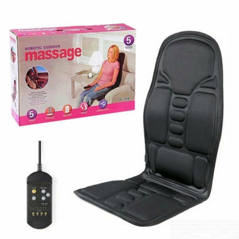 Assento Massageador Aquecido Lombar Pescoco Almofada Cadeira Massagem Shiatsu Banco Do Carro Escritorio Poltrona Compres - 1