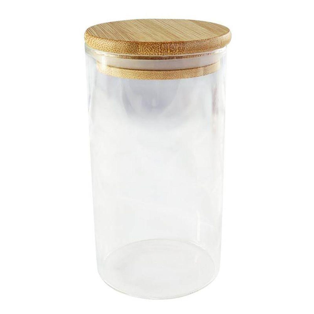 Pote De Vidro 1500ml Hermético Multiuso Com Tampa De Bambu - 6
