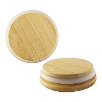 Pote De Vidro 1500ml Hermético Multiuso Com Tampa De Bambu - 3