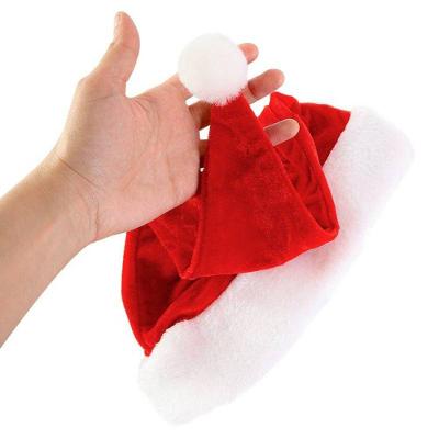 Kit 50 Gorro De Papai Noel 40cm Vermelho Touca De Natal