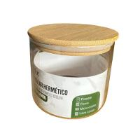 Pote De Vidro 500ml Hermético Multiuso Com Tampa De Bambu - 2