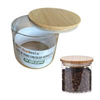 Pote De Vidro 500ml Hermético Multiuso Com Tampa De Bambu - 5
