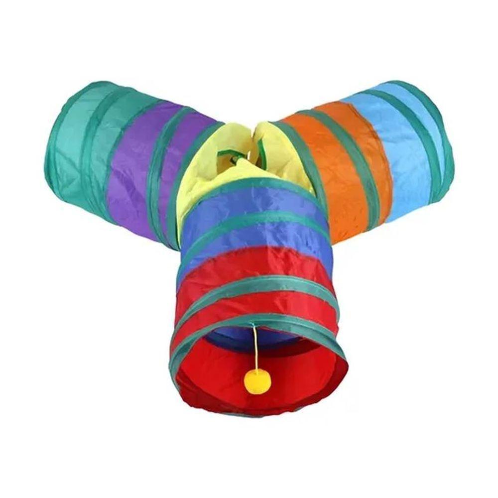 Túnel Em Y Para Gato Labirinto Interativo Brinquedo Pet - 1