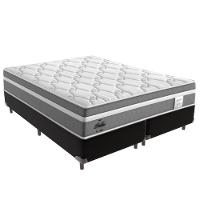 Cama Box Queen E Colchão Molas Ensacadas Berlim Probel - Preto - 1