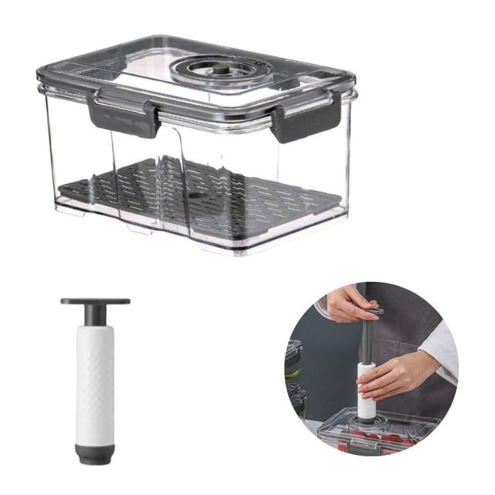 Pote Hermético 02 Litros Com Bomba Para Vedação à Vácuo - 1