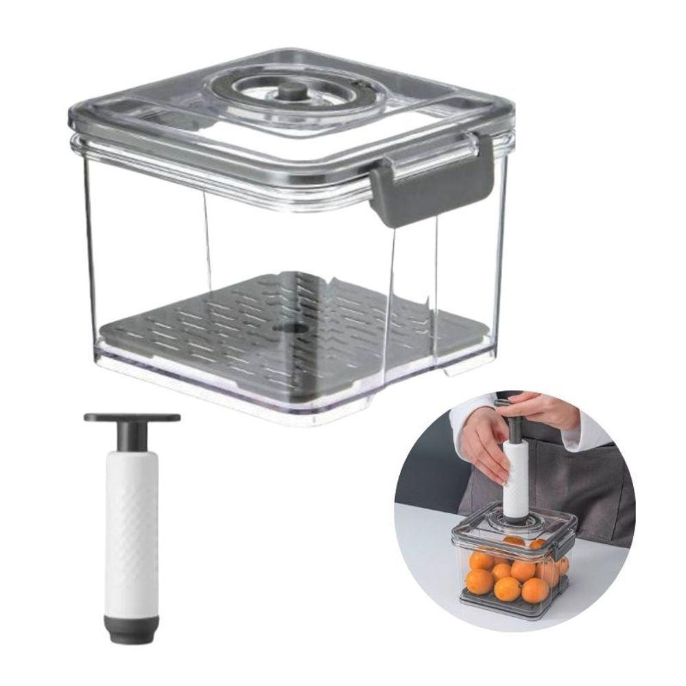 Pote Hermético 1,5 Litros Com Bomba Para Vedação à Vácuo - 1