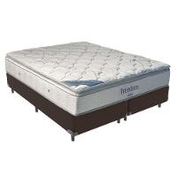 Cama Box King E Colchão Freedom Ortobom D33 Marrom - 1