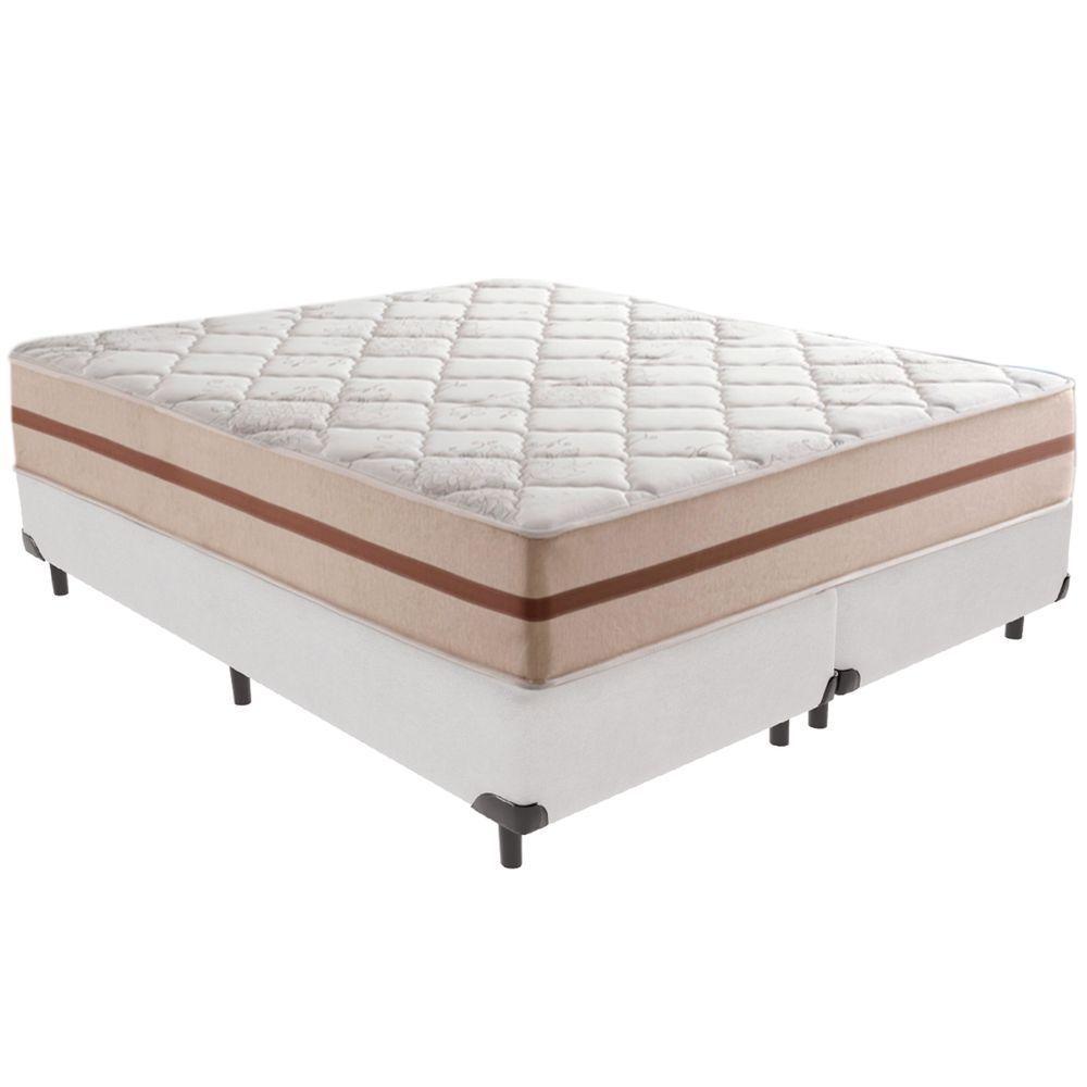 Cama Box Branco E Colchão Classic 22 Cm Molas Ensacadas Queen Anjos - 5