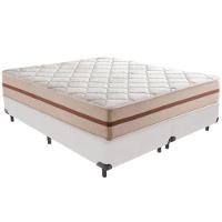 Cama Box Branco E Colchão Classic 22 Cm Molas Ensacadas Queen Anjos - 5