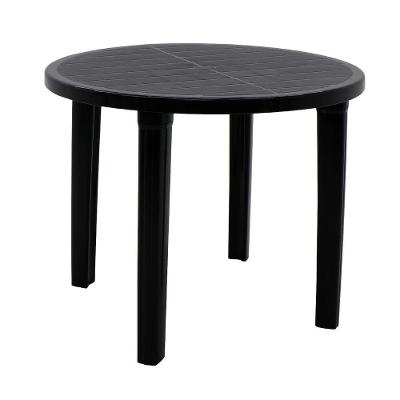 Mesa Tramontina Cassino 90 Cm Em Polipropileno Preto