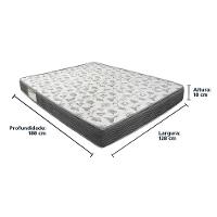 Cama Box Bege E Colchão Iso100 Espuma D33 Viúvo Ortobom - 2
