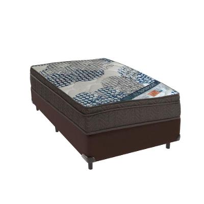 Ortobom Superpocket Solteiro Molas Ensacadas D26 Box Bege Marrom