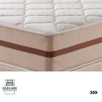 Cama Box Marrom E Colchão Classic 22 Cm Molas Ensacadas Queen Anjos - 4