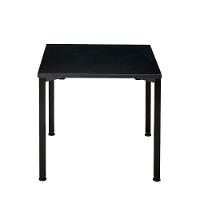 Mesa Parus 4 Lugares 80x80 Cm Tampo Em Mdp 25mm Preto - 4