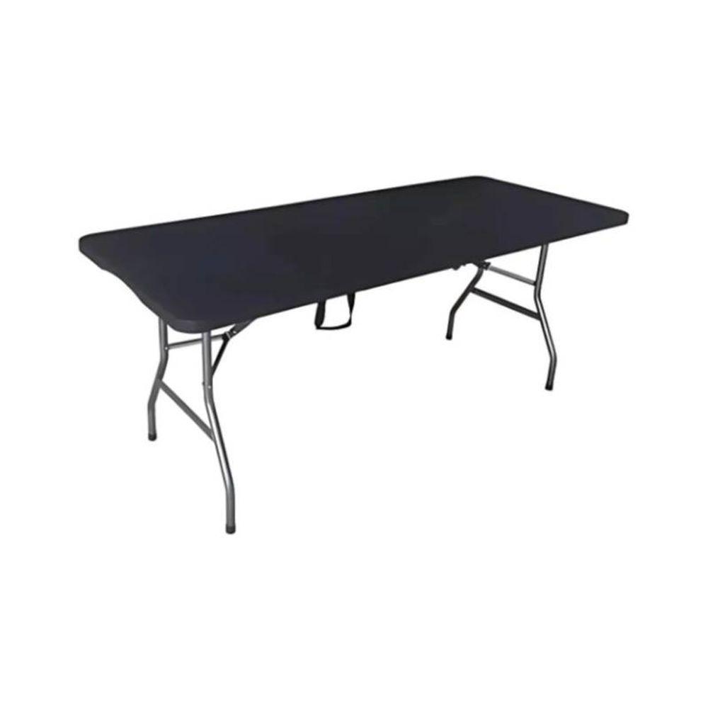 Mesa Preta Dobrável 180cm Camping Eventos Churrasco Feiras - 6