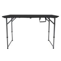 Mesa Preta Dobrável Multiuso 1,20 Metros Altura Ajustável - 2
