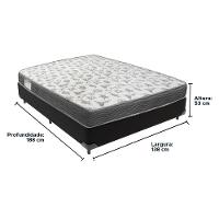 Cama Box Ortobom Iso100 Bege D33 Preto - 5