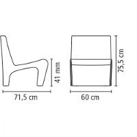 Poltrona Berta Concreto Em Polietileno Tramontina - 5