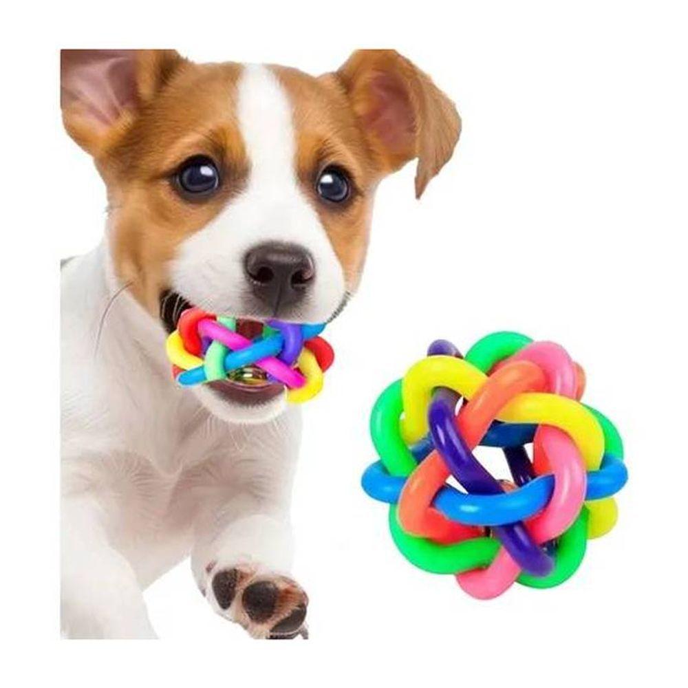 Bola Pequena Trançada Com Som Brinquedo Para Cães E Gatos - 3