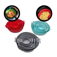 Conjunto 06 Formas De Silicone Air Fryer Forno Micro Ondas - 3