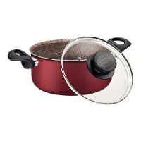 Caçarola Tramontina Paris Em Alumínio Antiaderente Vermelho Com Tampa 26 Cm 6,3 L - 3