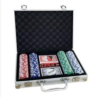 Maleta Poker 200 Fichas Aluminio Profissional Jogo Oficial Baralho Dados Kit Completo
