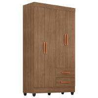 Guarda Roupa Solteiro Lite 4 Portas E 2 Gavetas Carvalho Oak - Móveis Leão Carvalho Oak - 1