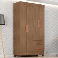 Guarda Roupa Solteiro Lite 4 Portas E 2 Gavetas Carvalho Oak - Móveis Leão Carvalho Oak - 2