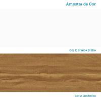 Guarda Roupa Infantil Uli New 2 Portas E 3 Gavetas Branco Brilho/amêndoa - Móveis Peroba - 7