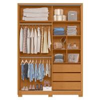 Guarda Roupa Frizatto 2 Portas Deslizantes Flex Cinamomo/off White Com Espelho - Móveis Albatroz Cinamomo/off White - 3