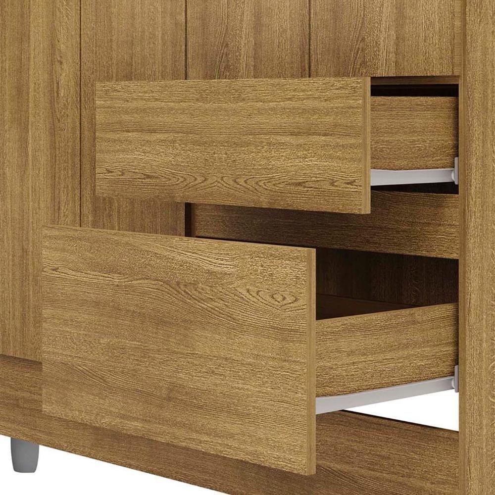 Guarda Roupa Solteiro 103cm Com 4 Portas Ideal Nature - Vila Rica - 10