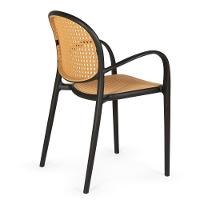 Kit 10 Cadeiras De Jantar Roma Com Braço Para Sala E Cozinha - Preto - 3