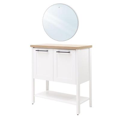 Aparador Buffet Ditália Com Espelho 2 Portas Bn-02 Branco