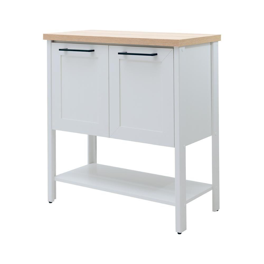 Aparador Buffet Ditália 2 Portas Com Tampo Bn-02 Cinza - 1