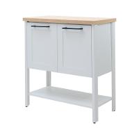 Aparador Buffet Ditália 2 Portas Com Tampo Bn-02 Cinza - 1