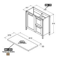 Aparador Buffet Ditália Com Tampo + Espelho Bn-01 Branco