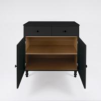 Aparador Buffet Ditália 2 Gav 2 Portas 2 Unidades R-629 Preto