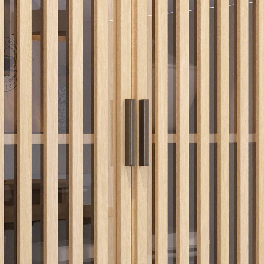 Paneleiro De Cozinha 2 Portas 70cm Cristaleira Pierre Carvalho L01 - Mpozenato - 6