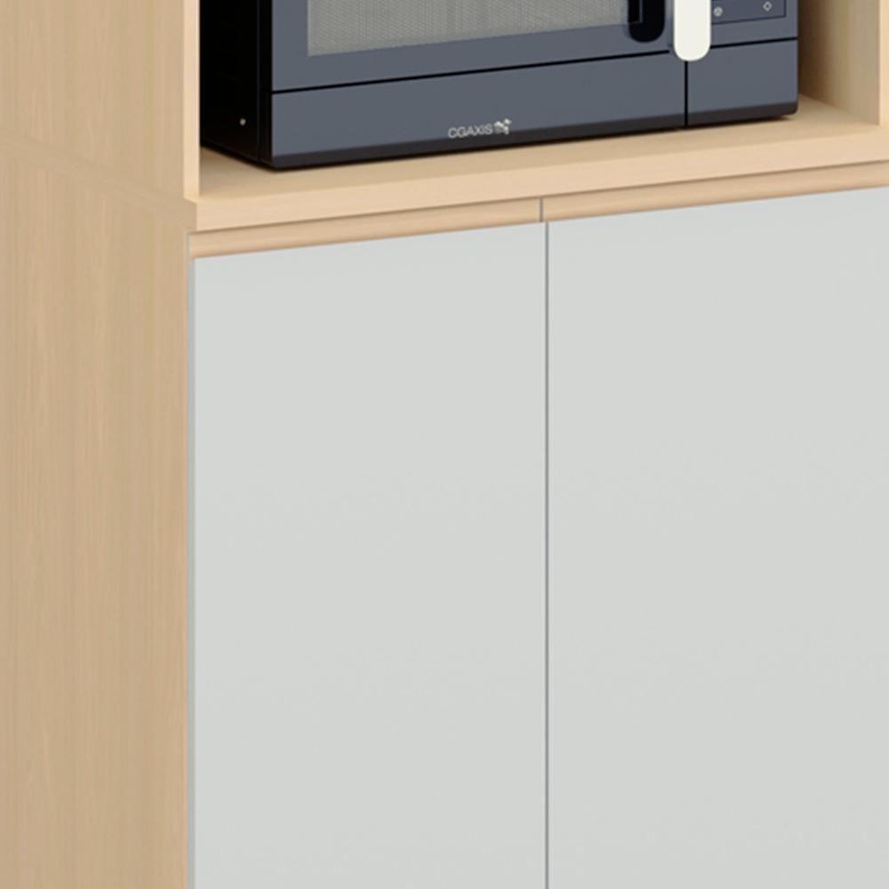 Paneleiro De Cozinha Para Micro-ondas Pierre Carvalho/cinza L01 - Mpozenato - 8