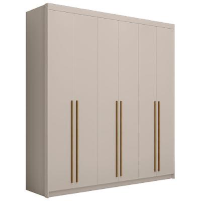 Guarda Roupa Casal 6 Portas 3 Gavetas 233cm Dubai Fendi - Vila Rica
