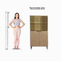 Aparador Bar Adega + Cristaleira Ditália R-633 E-964 Riviera - 6