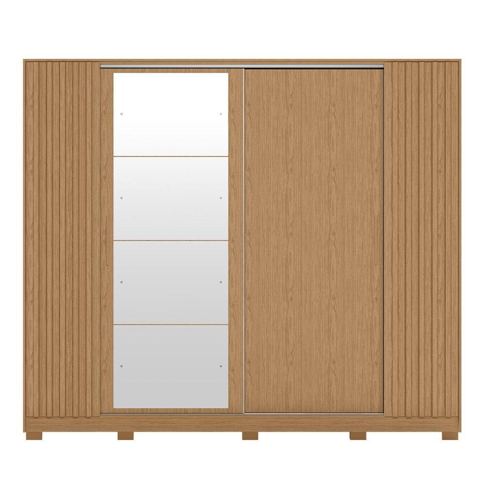 Guarda Roupa Casal 270cm 4 Espelhos Jacarandá Flex Off/freijó - Albatroz - 8