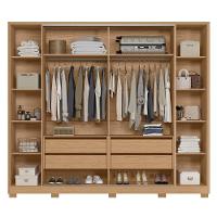 Guarda Roupa Casal 270cm 4 Espelhos Jacarandá Flex Off/freijó - Albatroz - 6